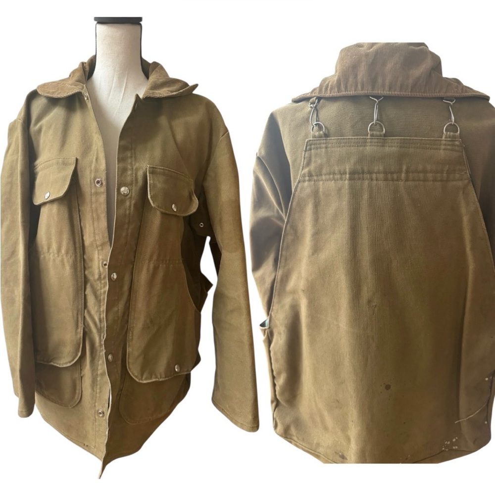 Vintage BOWERS Hunting Coat with Animal Bag